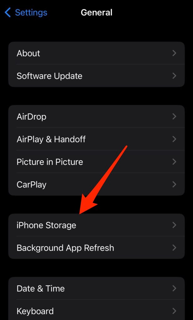 check your iphone storage