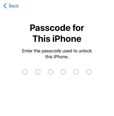 enter your passcode to unlock this iphone