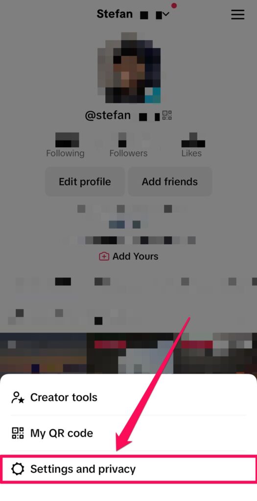 tiktok settings and privacy