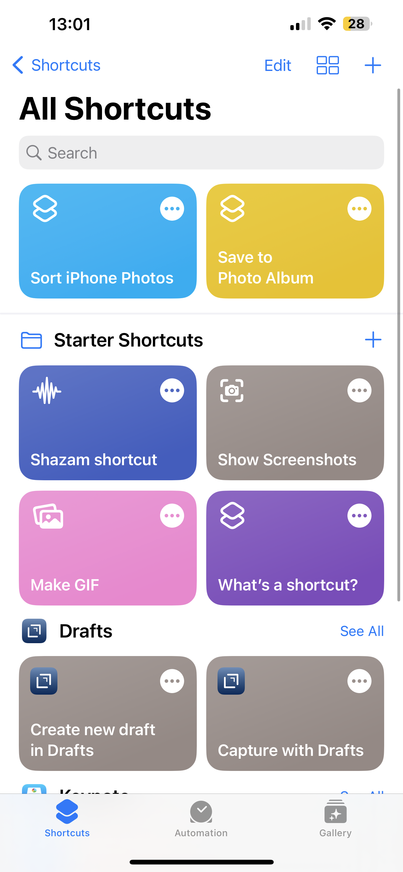 shortcuts