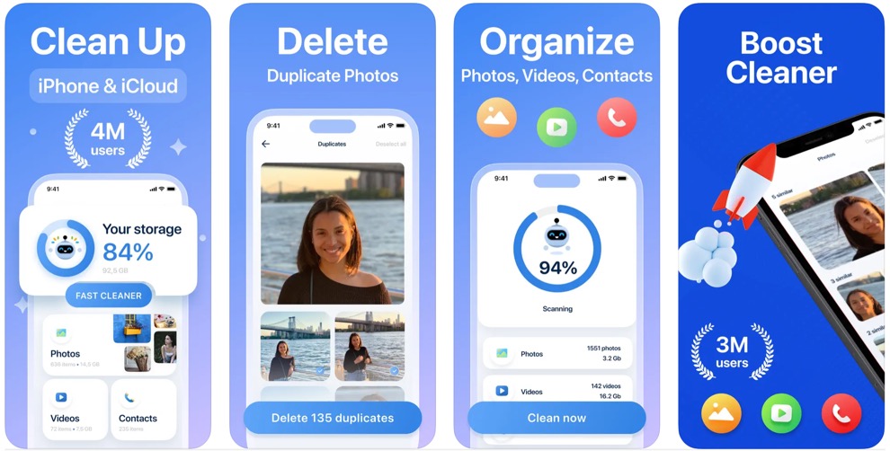 boost cleaner app store screenshots