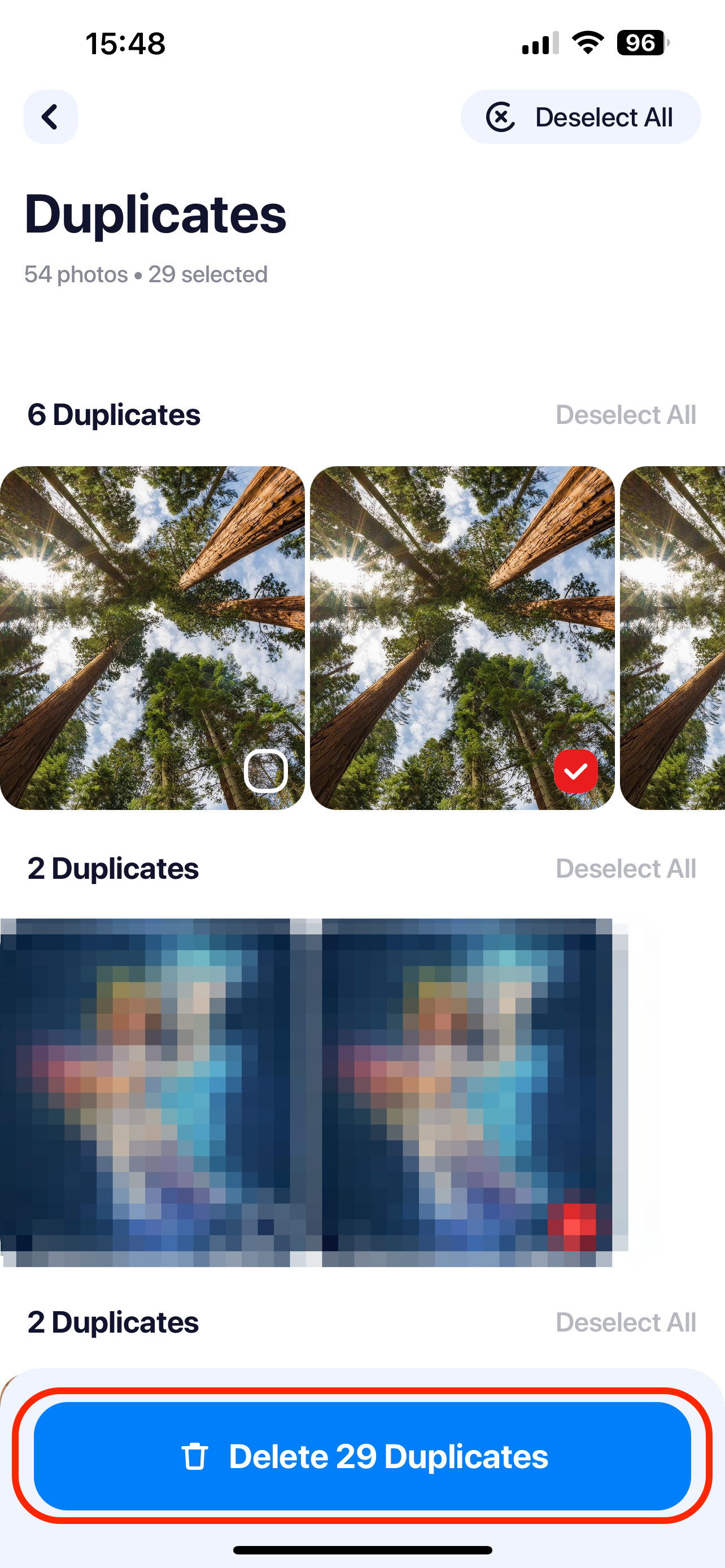 cleanup app delete duplicates