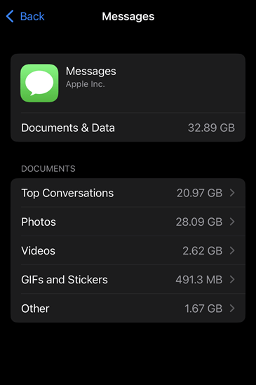 messages app attachments on iphone