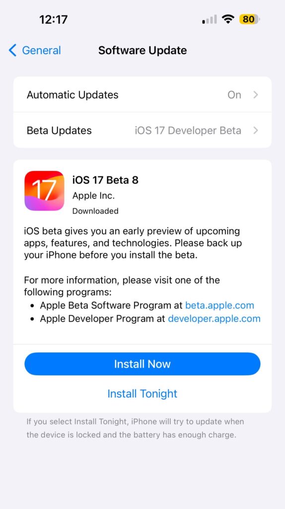 update iOS