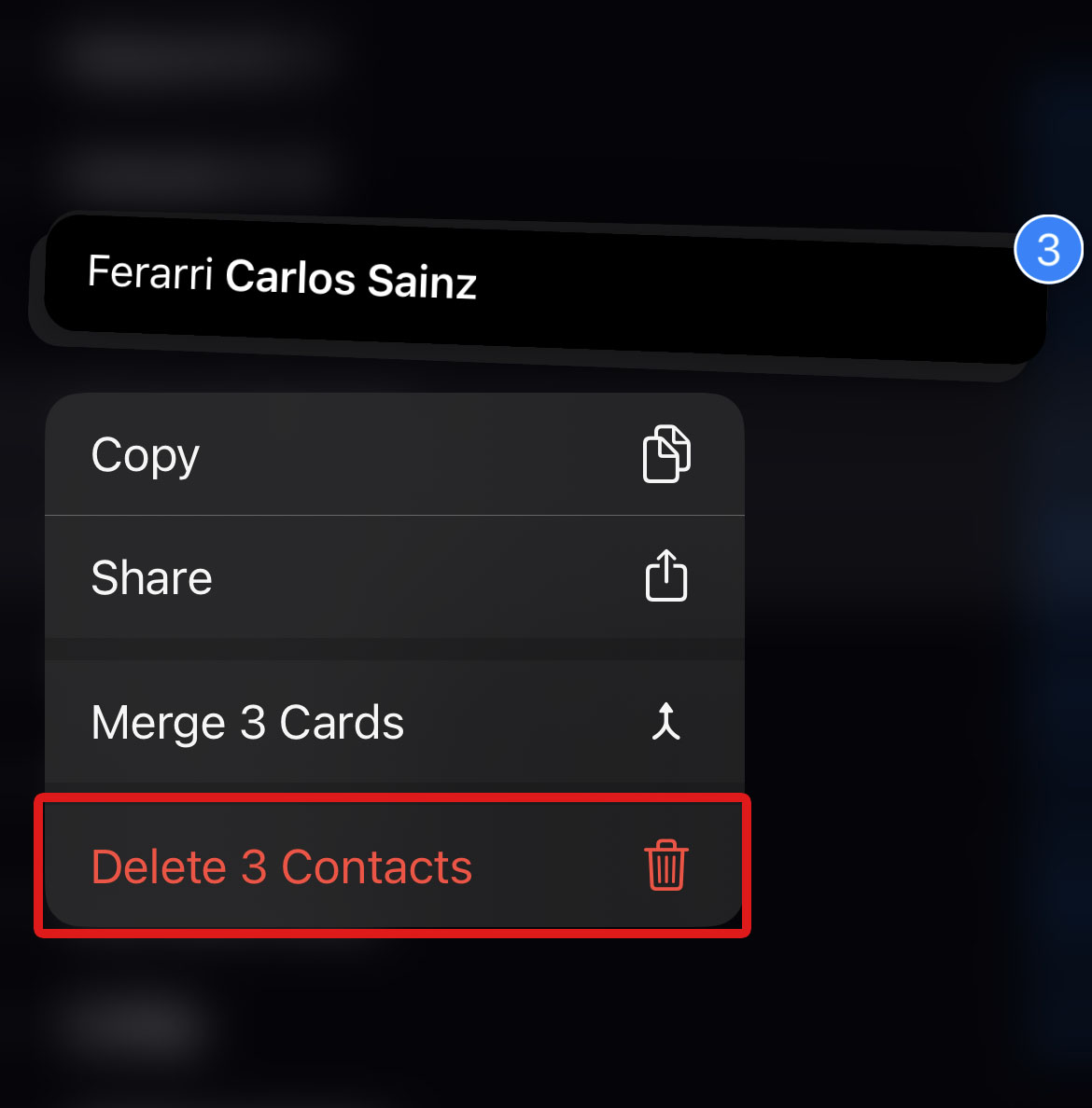 delete n contacts