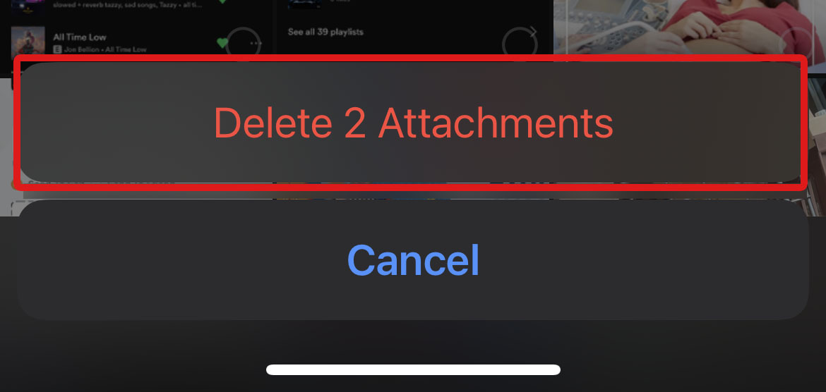 delete n attachments