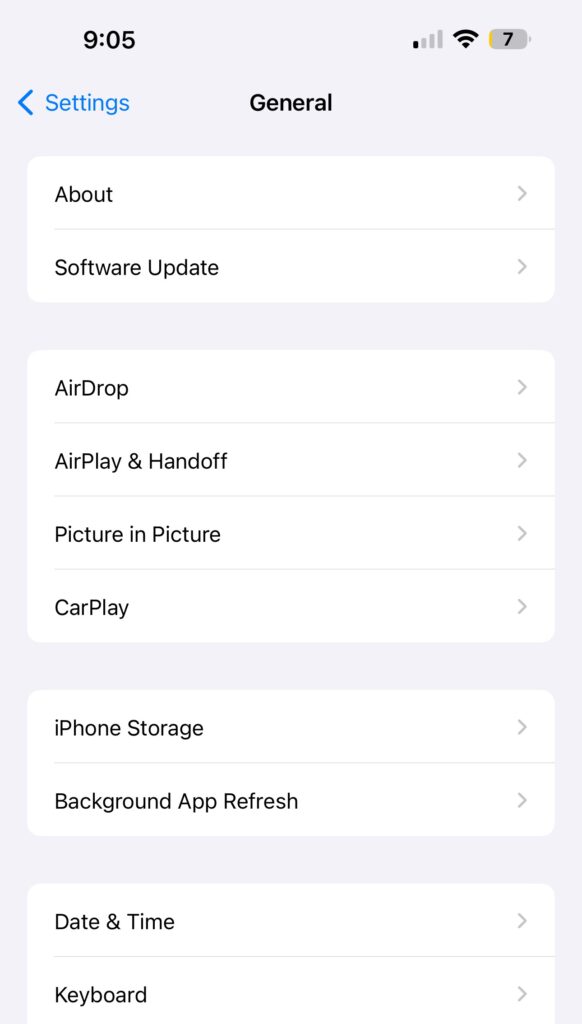 Open iOhone storage