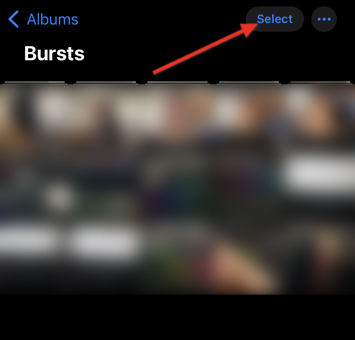 select burst photos