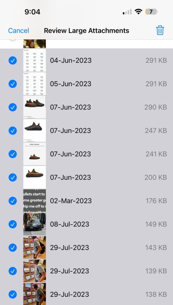 Select and delete