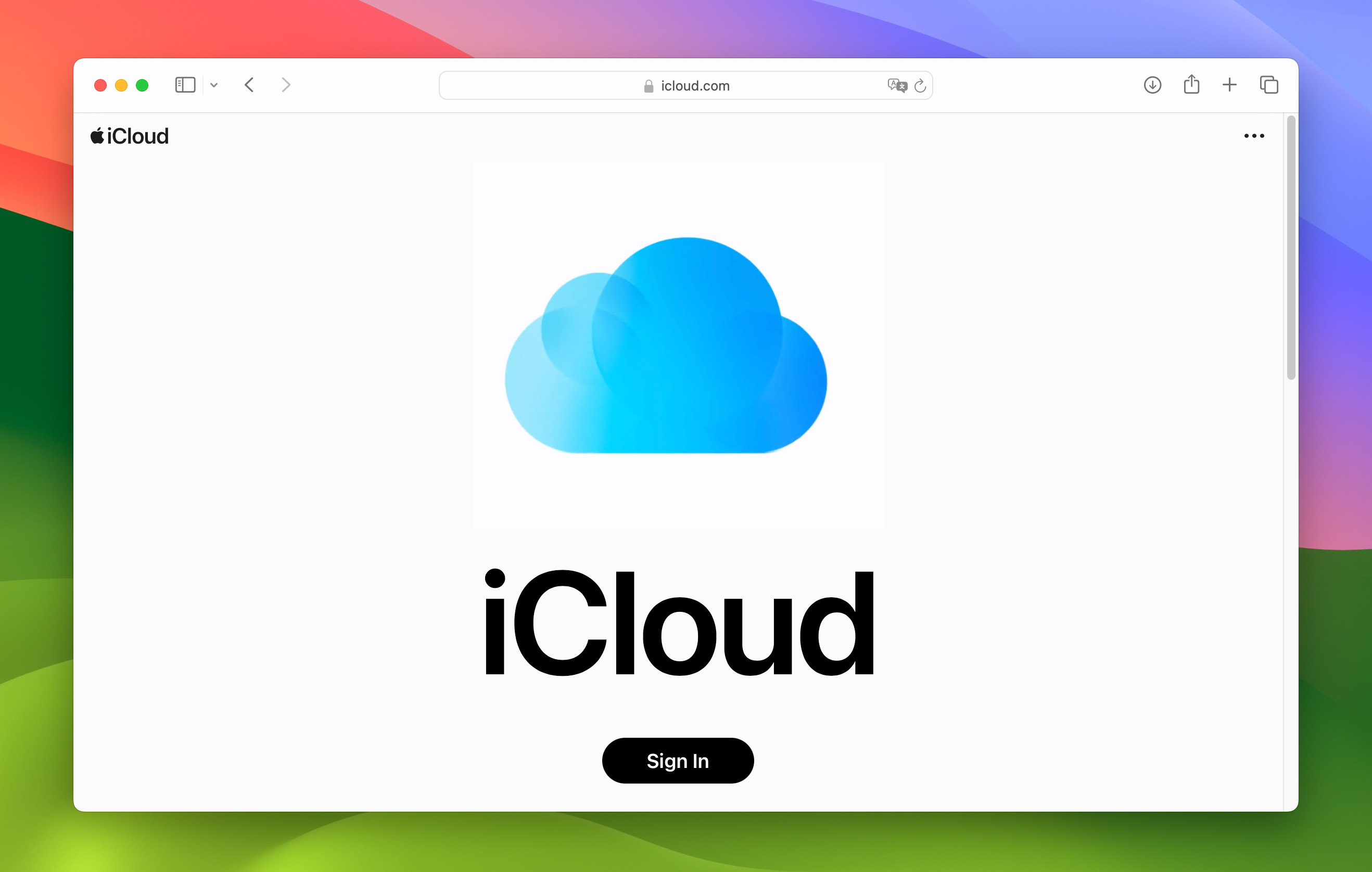 go to the iCloud website