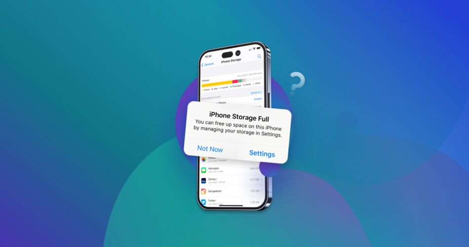 iPhone Memory Full Message