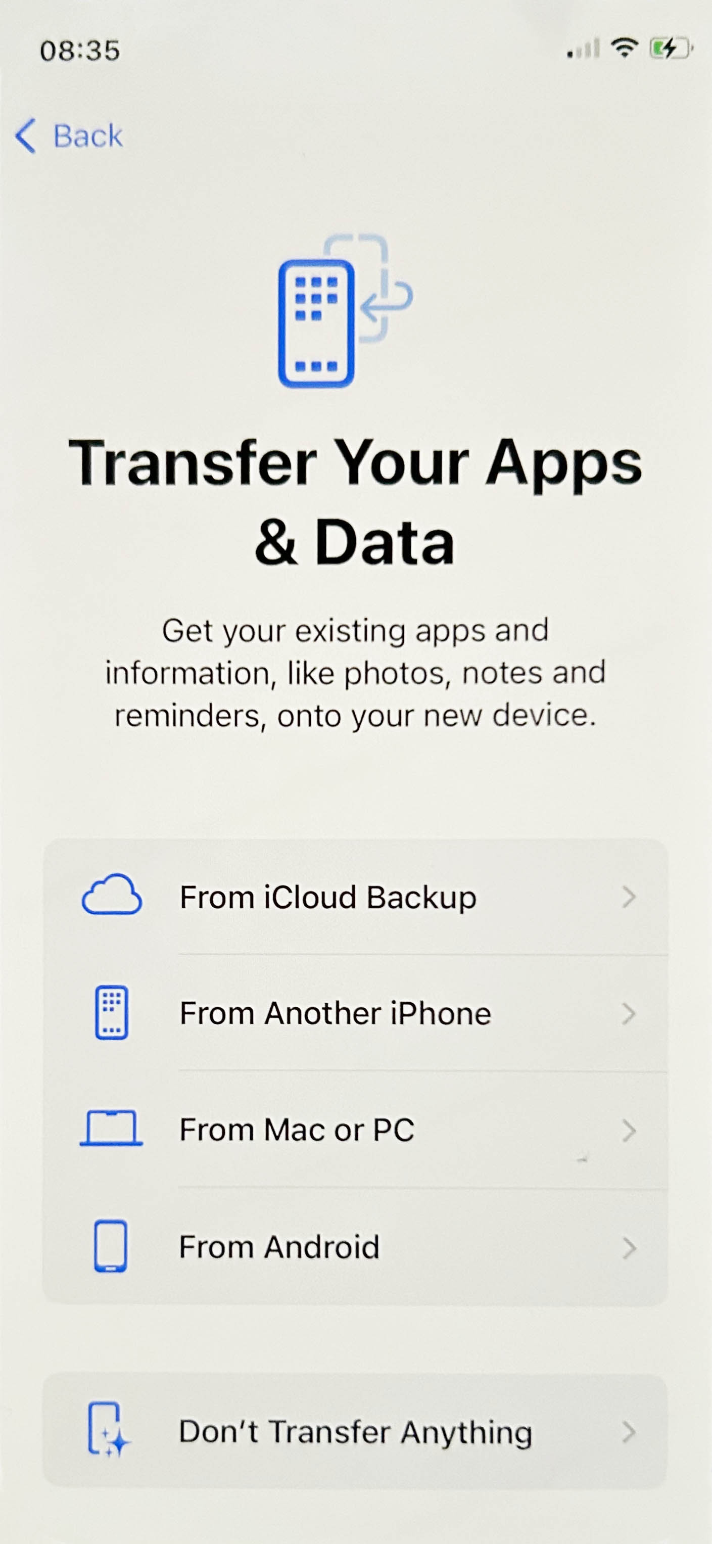 restore from icloud backup