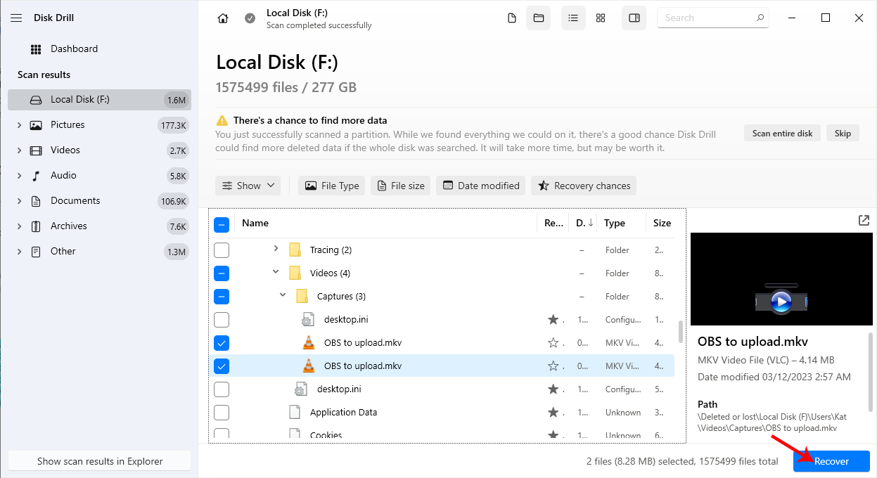 Disk Drill Recover Files