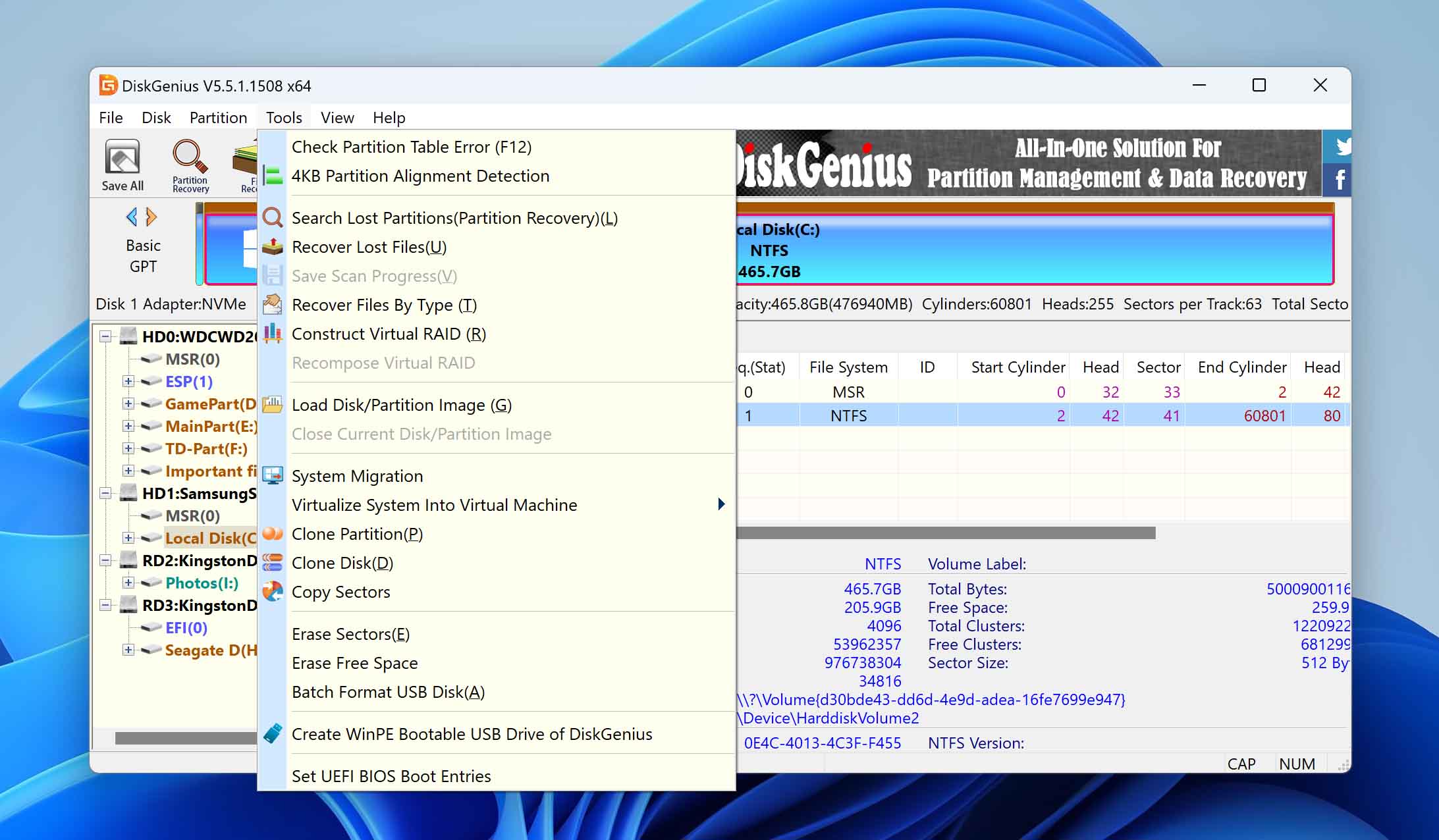 DiskGenius - Recovery Software for Seagate Drives