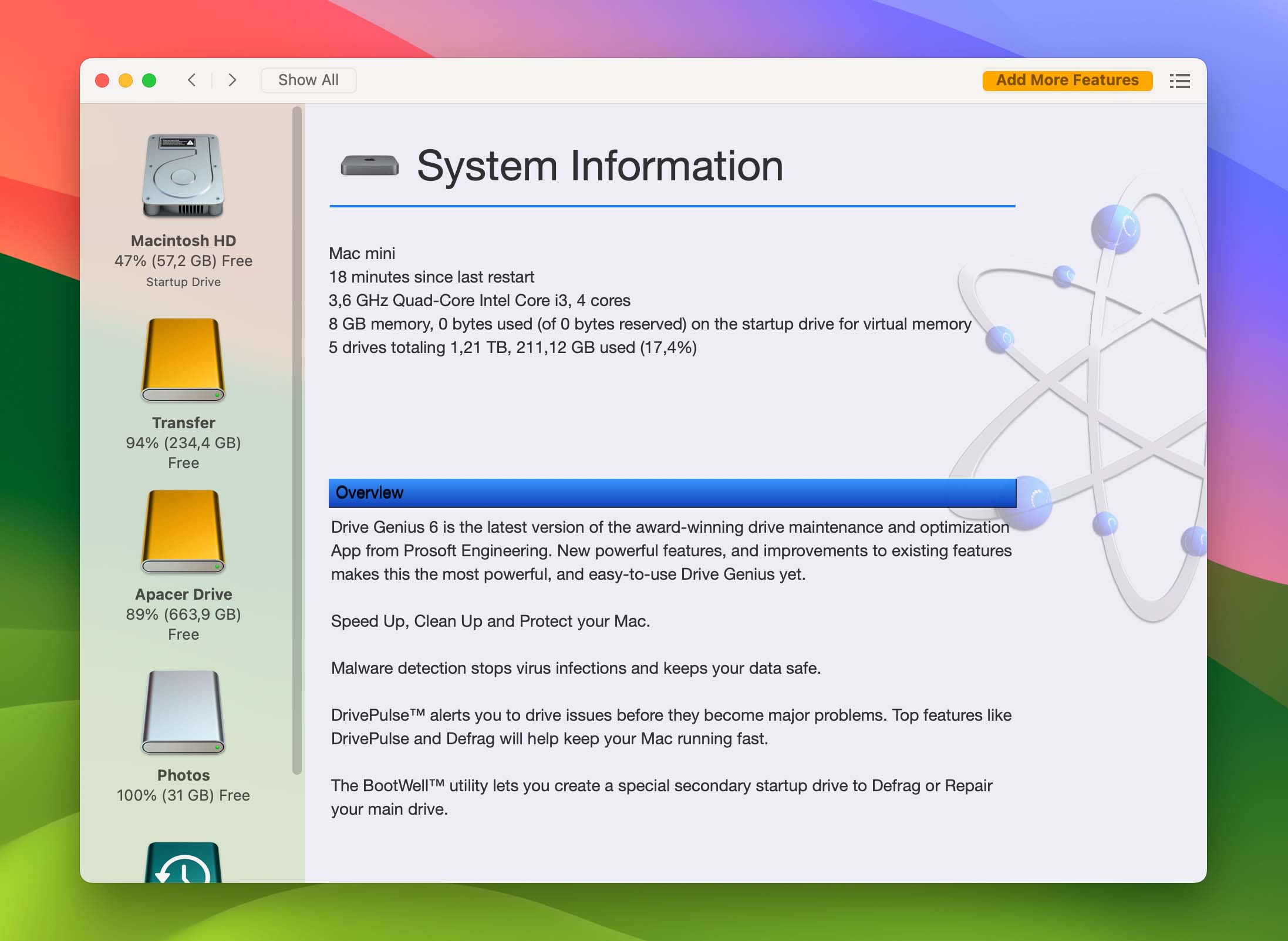 drive genius system information