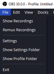 OBS show recordings