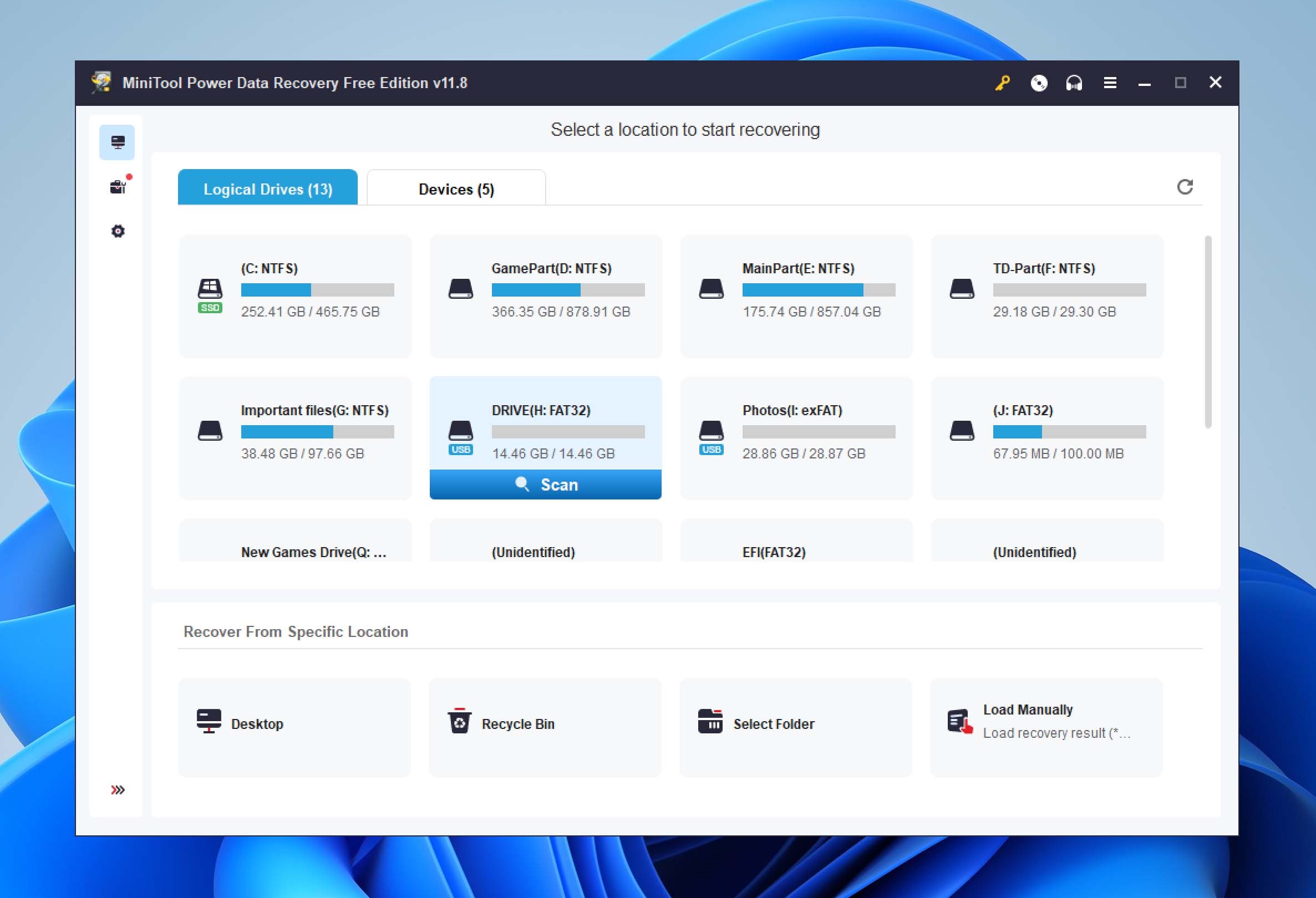 minitool power data recover for fat32