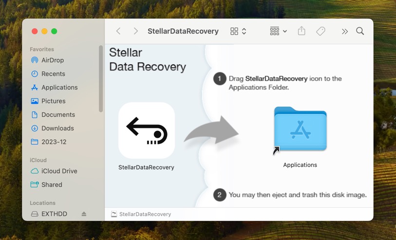 stellar data recovery installation