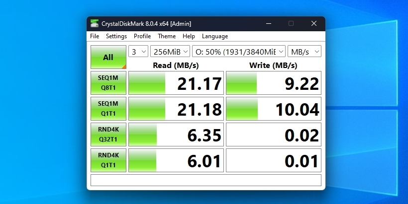 CrystalDiskMark Tests Completed