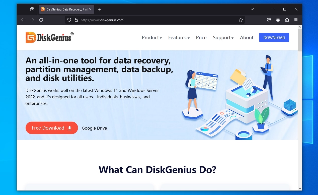 DiskGenius' official site