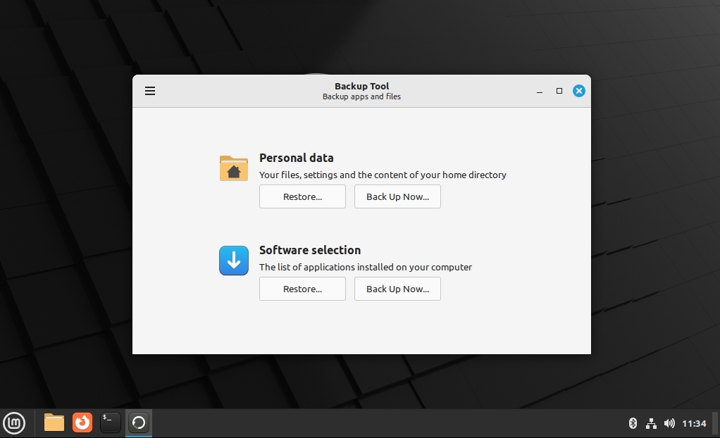 Linux Mint Backup Tool