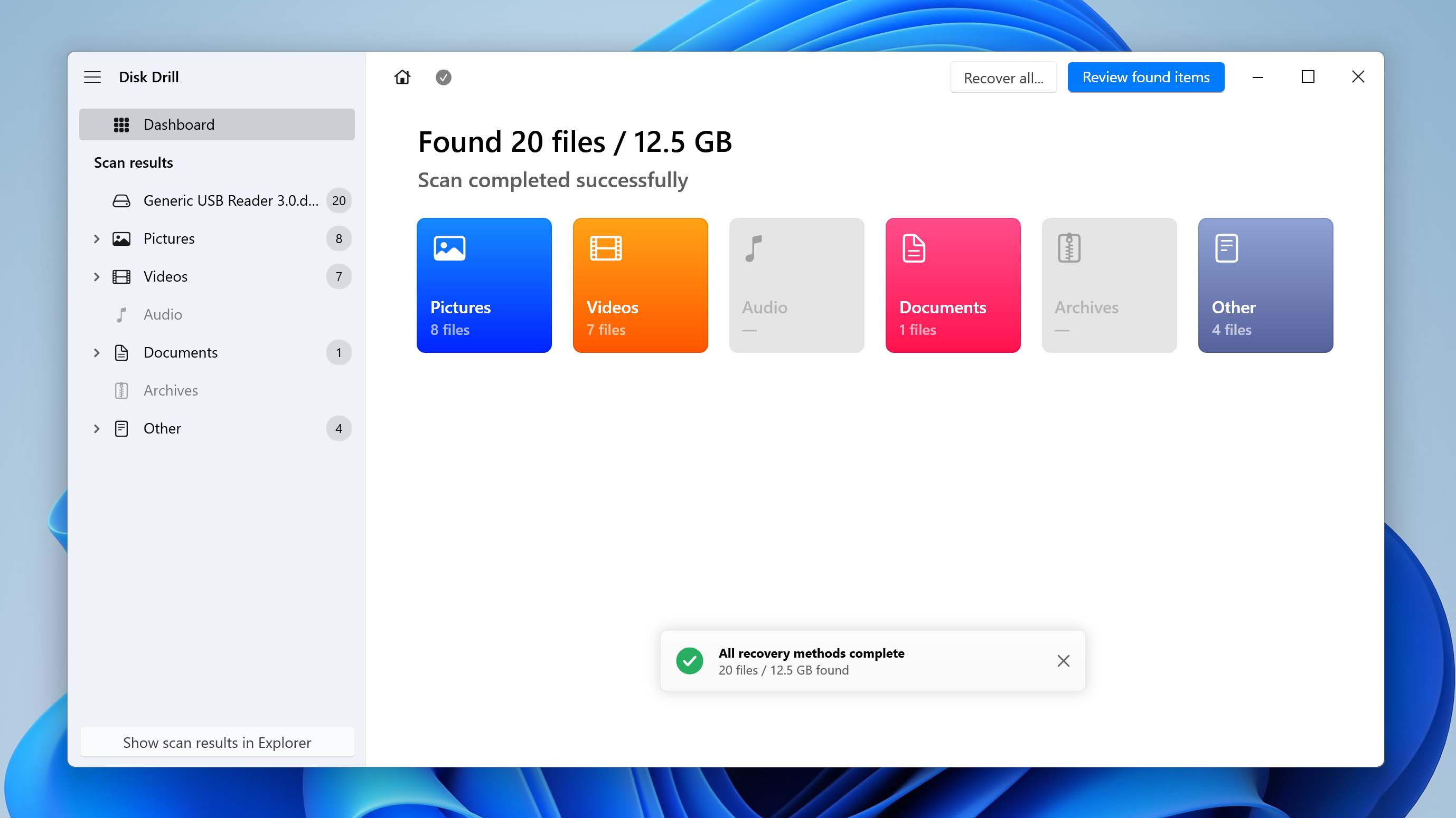 scan drive backup in disk drill