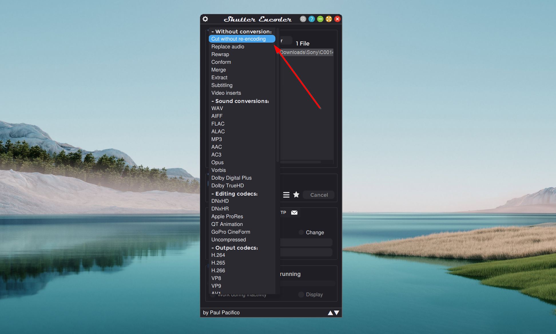 Cut without re-encoding option in Shutter Encoder.