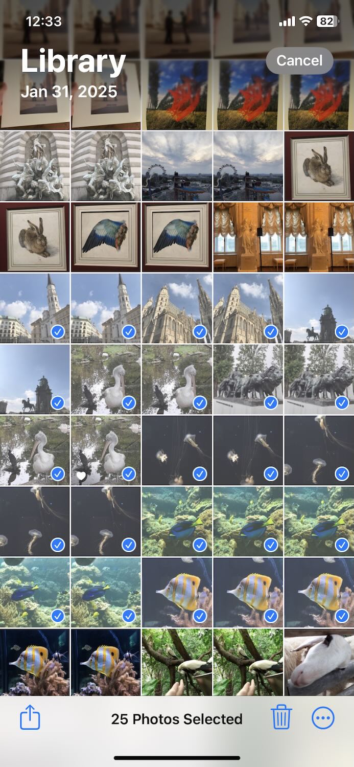 Tap Select