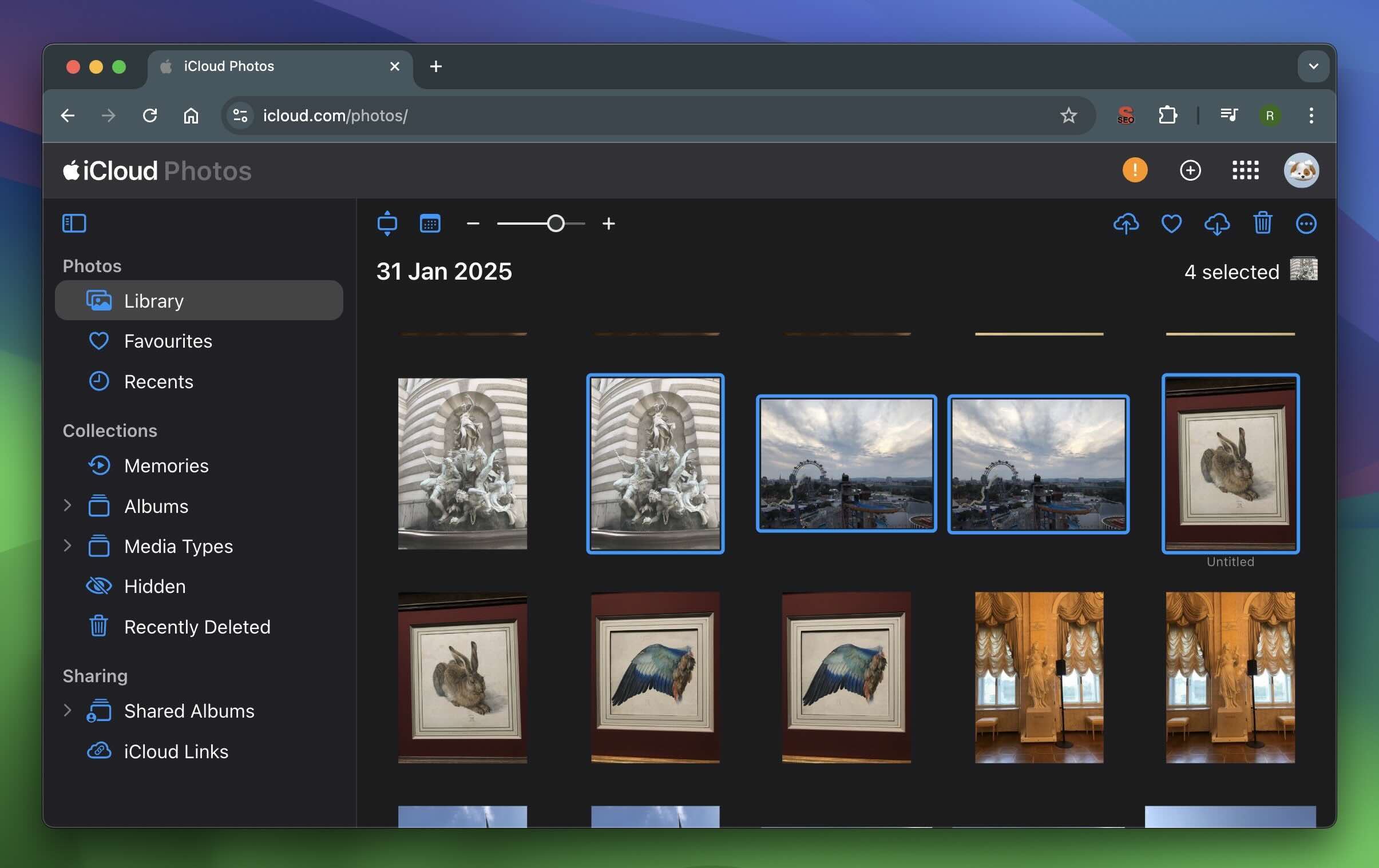 Select the photos