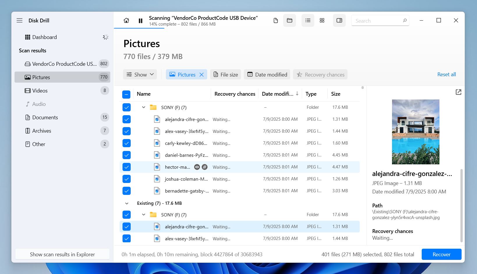Preview your photos