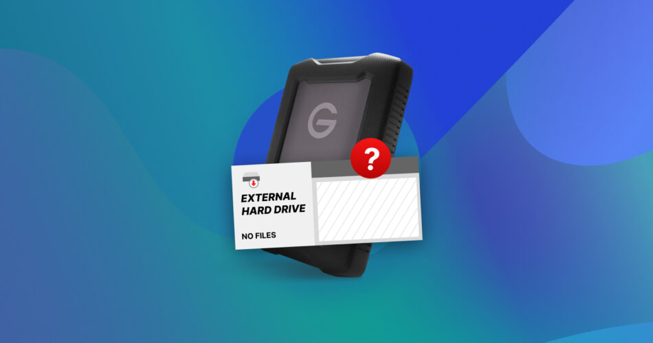 External Hard Drive Not Showing Files Though They Still Exist