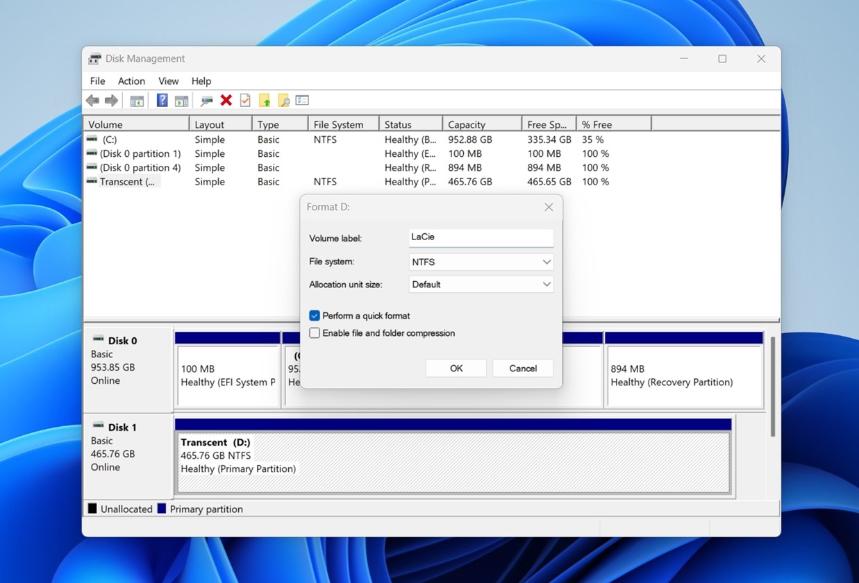 Choose a file system