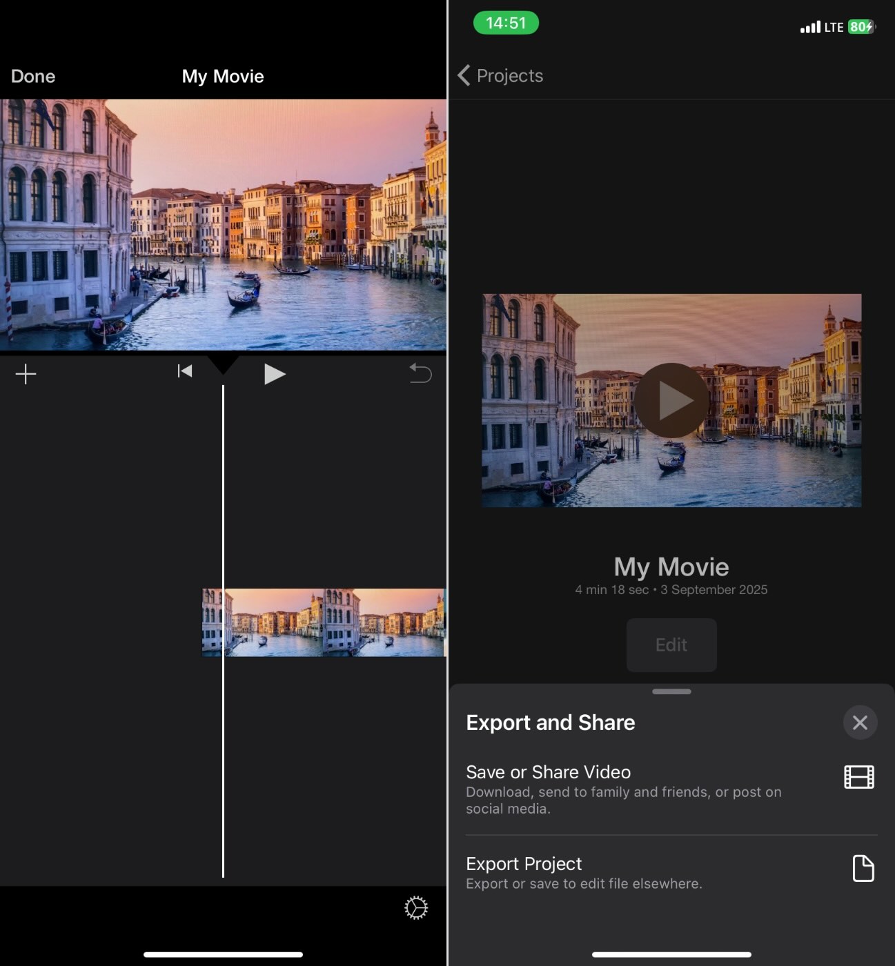 Import your video into the timeline