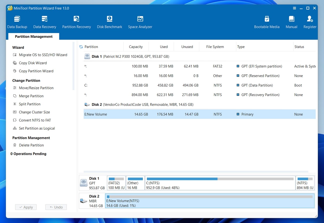 MiniTool Partition Wizard