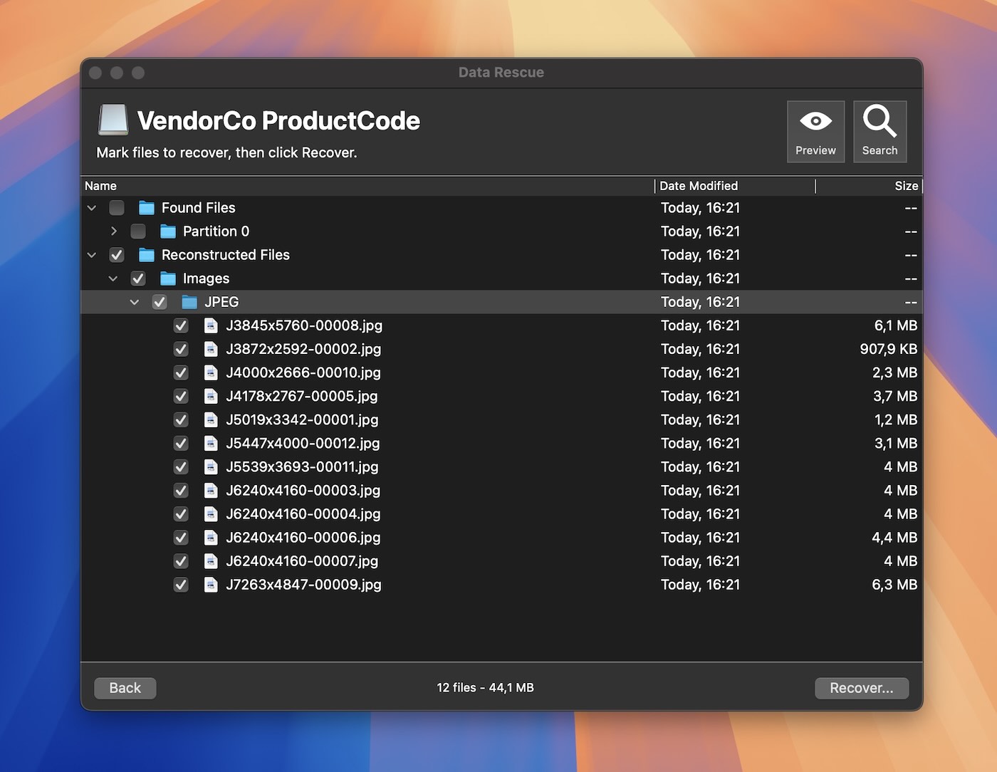 Data Rescue 6 for Mac