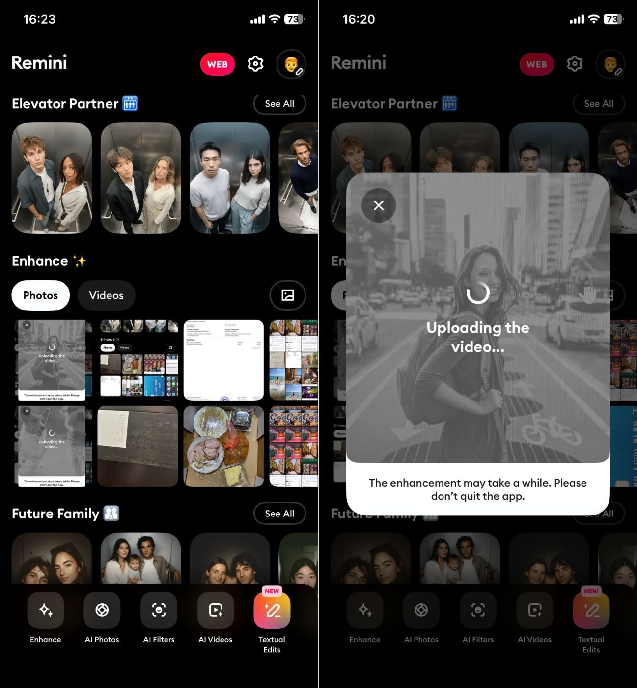 Remini app