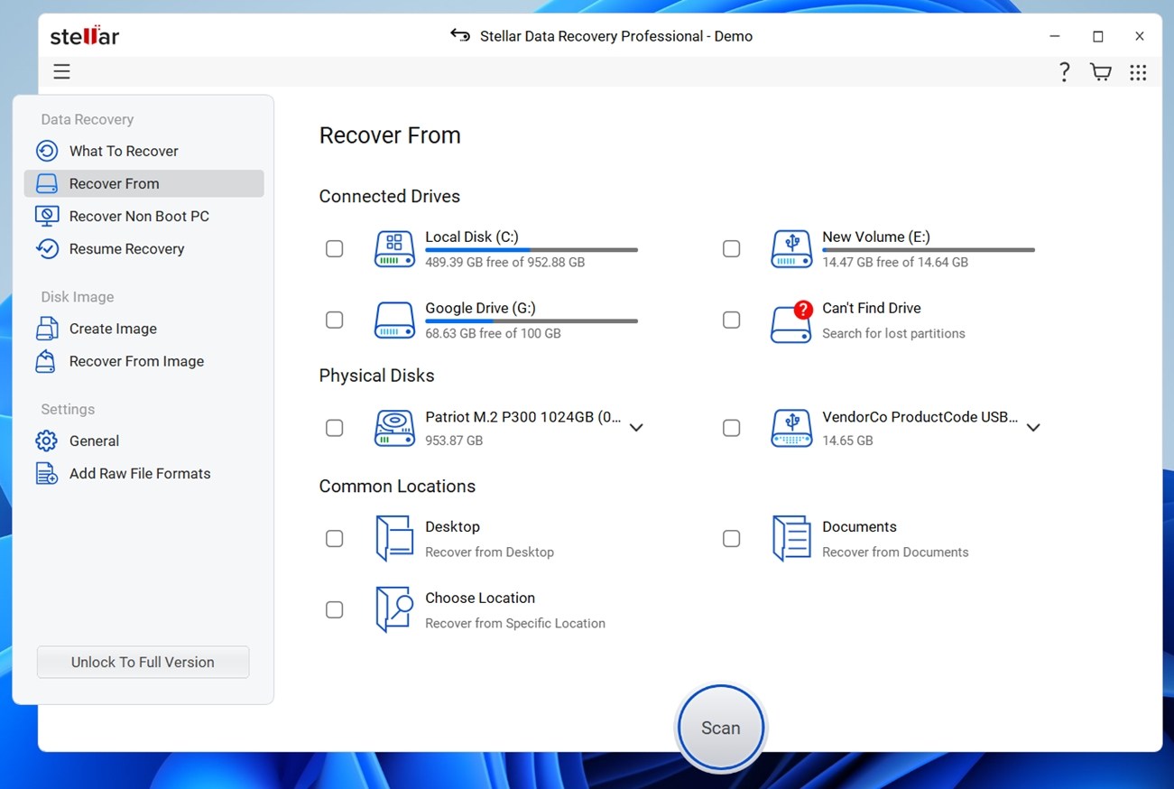 Stellar Data Recovery