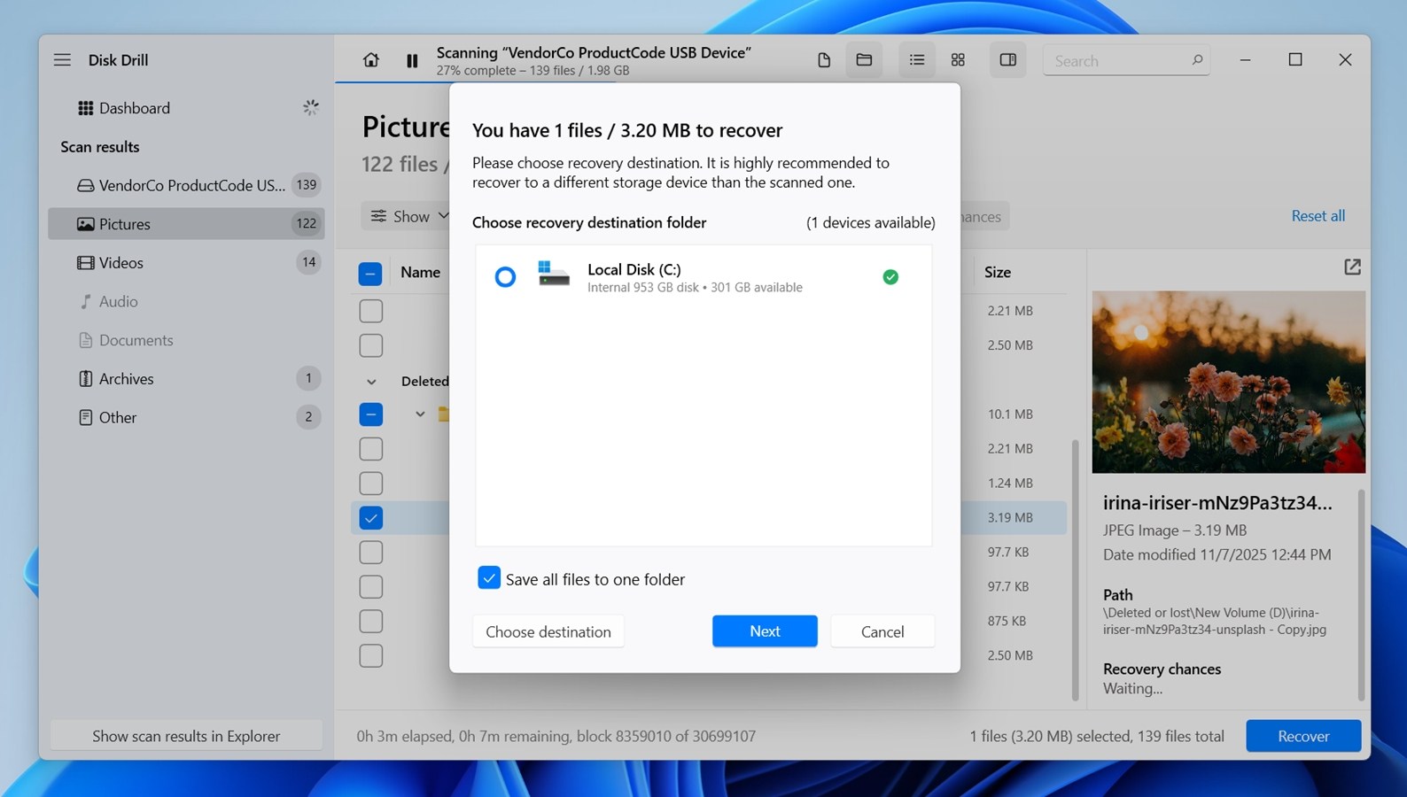 Choose a destination