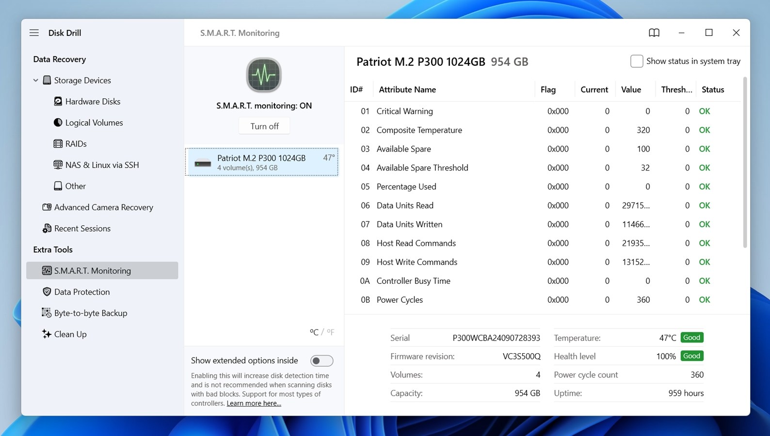 S.M.A.R.T. Monitoring