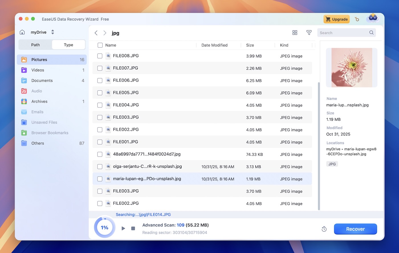 EaseUS Data Recovery Wizard for Mac