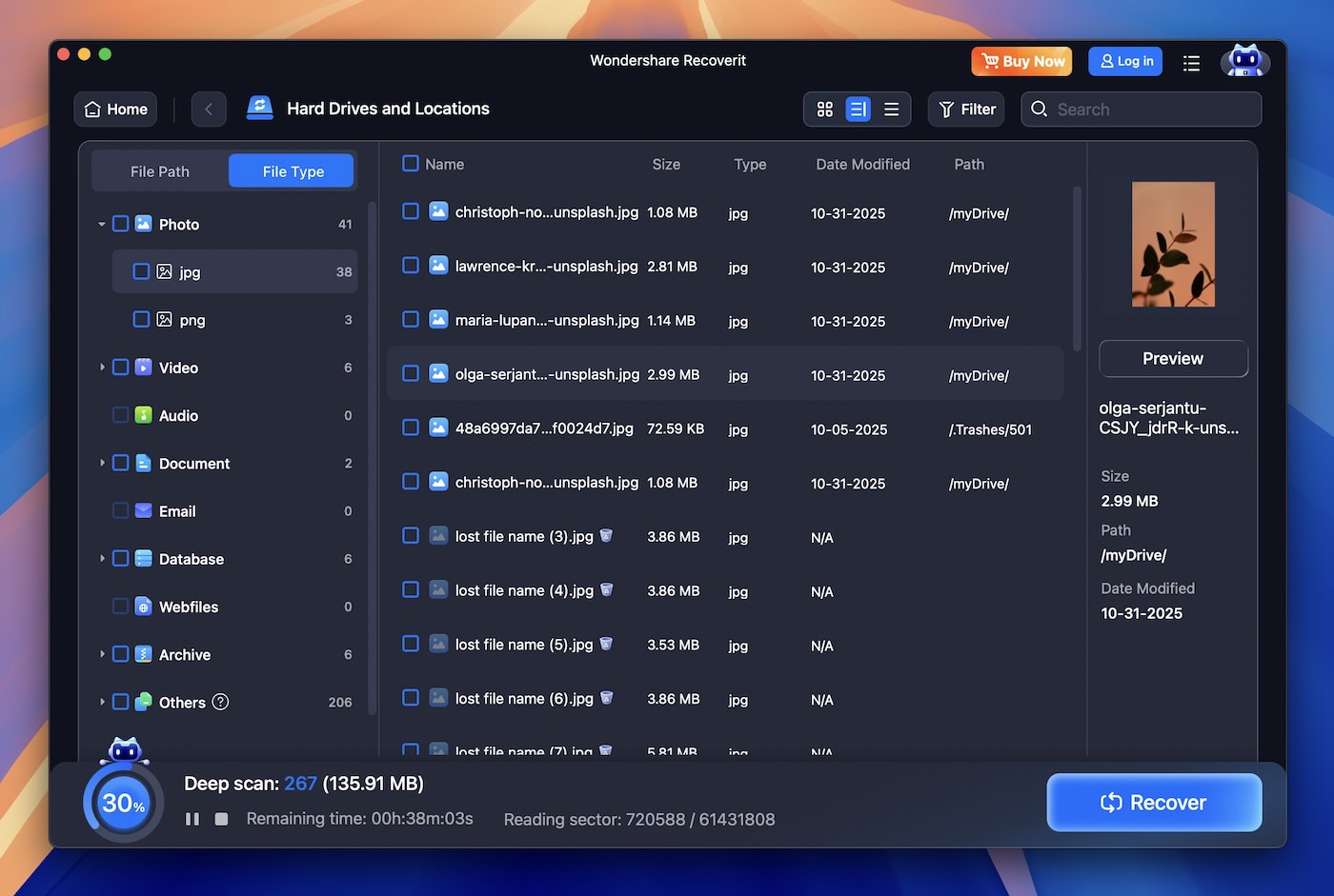 Wondershare Recoverit for Mac