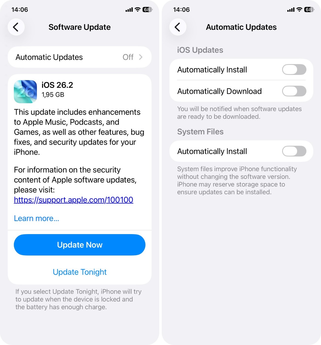 Turn off Automaticcally Download