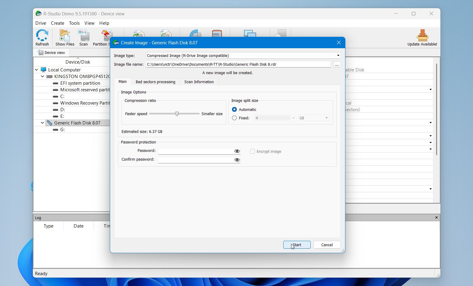 R-Studio data recovery software interface