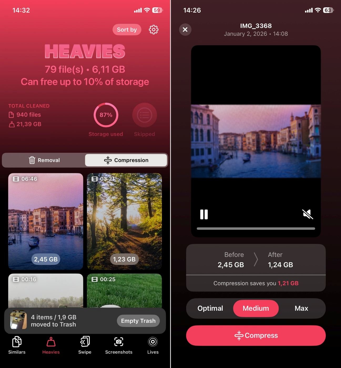 Clever Cleaner - iPhone Video Compressor