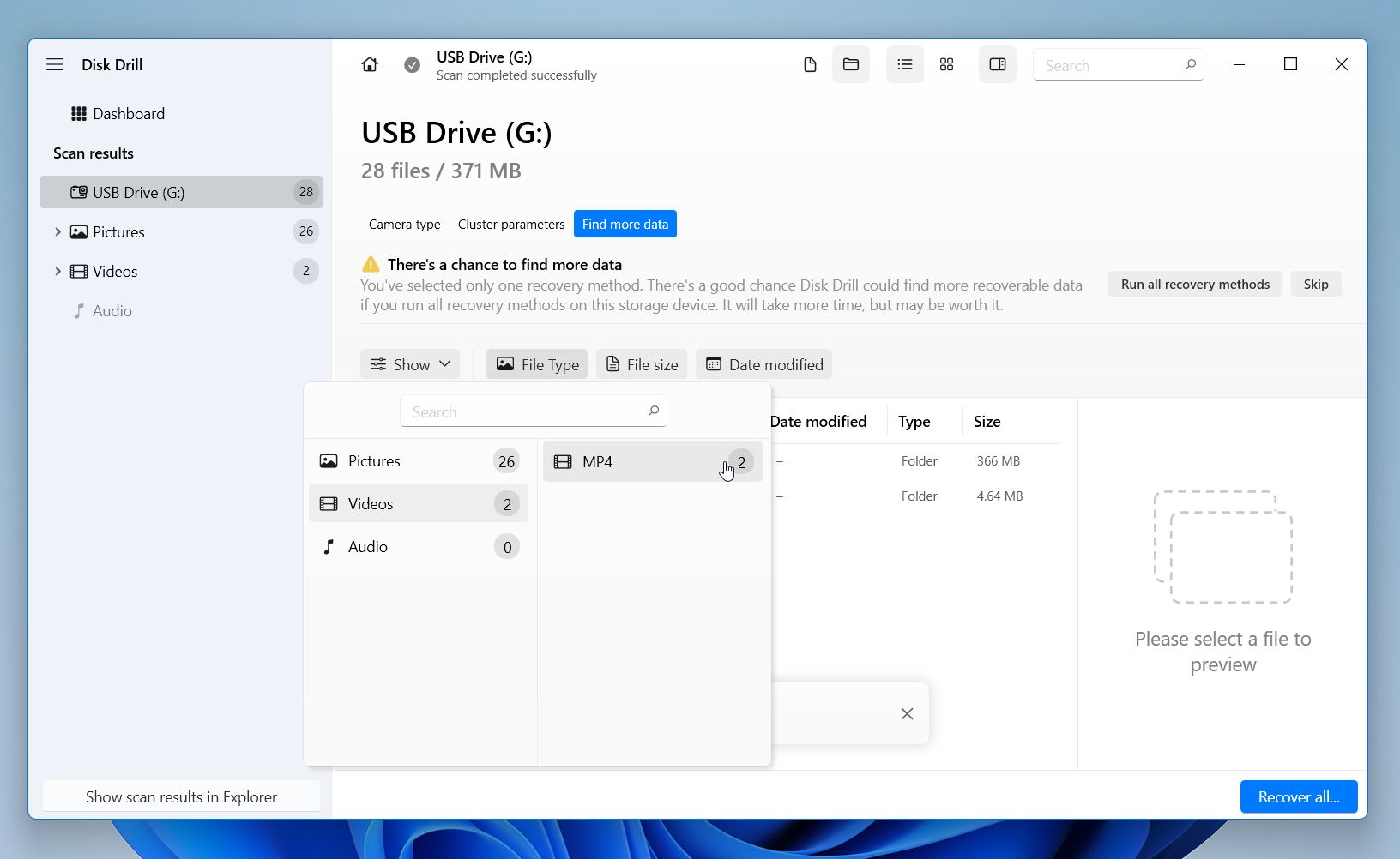 Use filters in Disk Drill