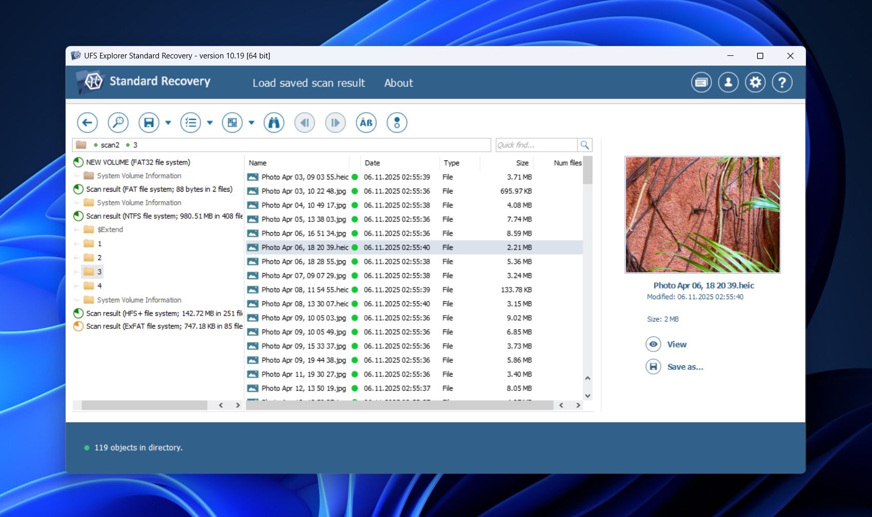 UFS Explorer Data Recovery Standard