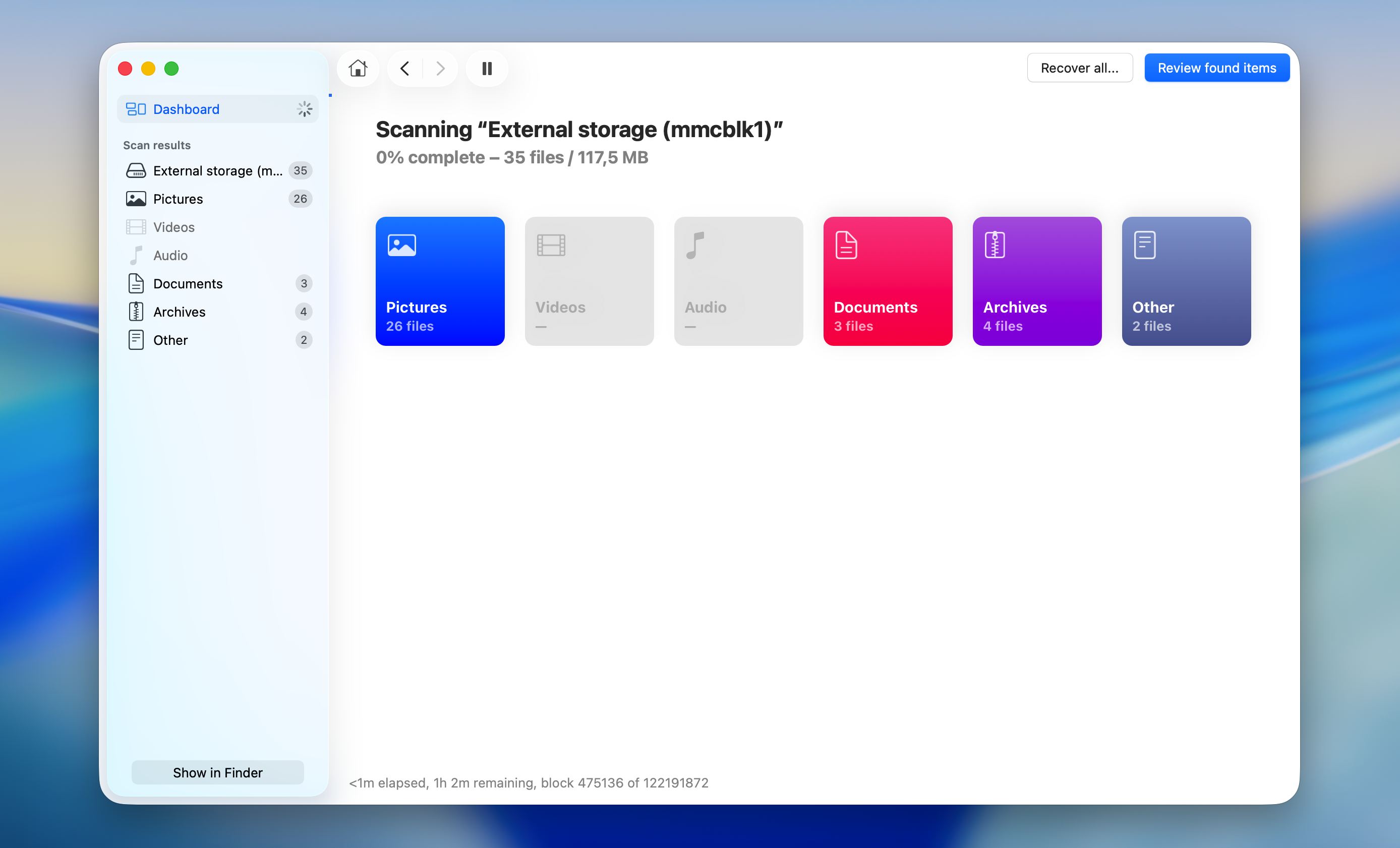 Disk Drill Mac review found items