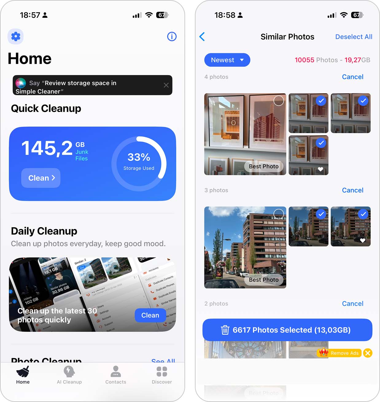 Simple Cleaner – Clean Storage