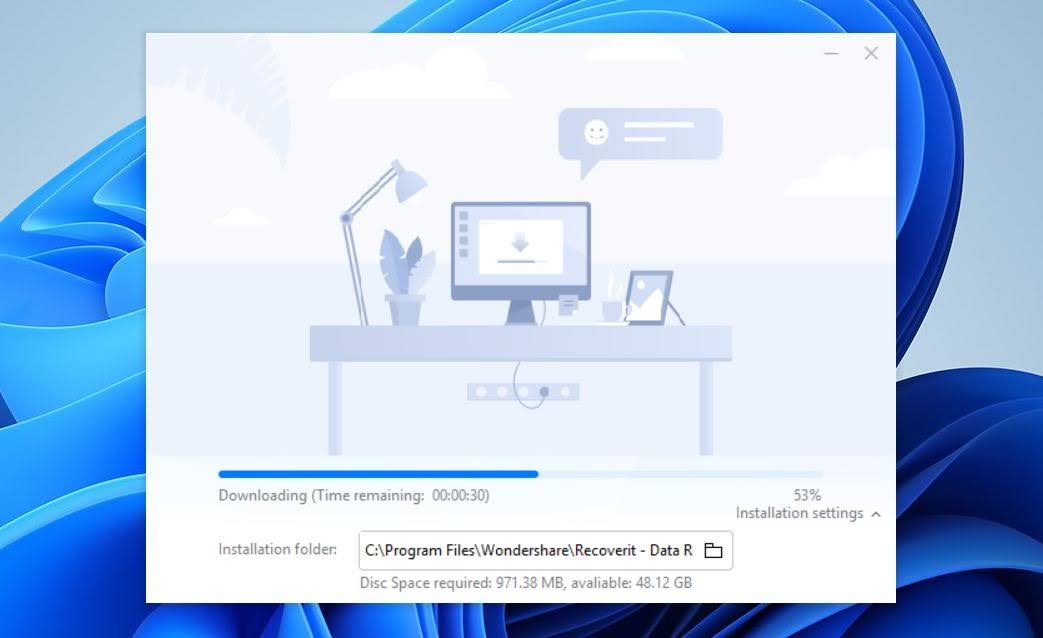 Wondershare Recoverit install