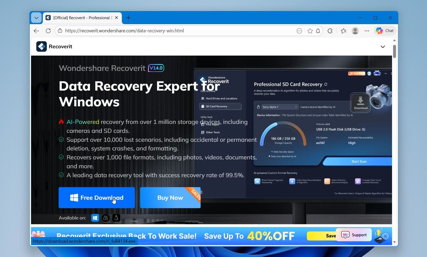 Wondershare Recoverit official site